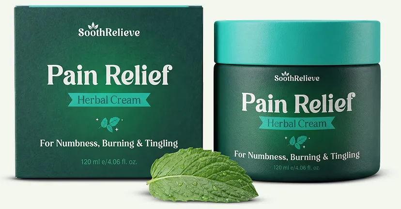 SoothRelieve Herbal Cream jar and box