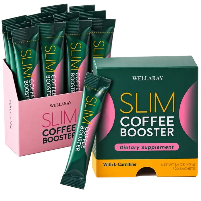 Slim Coffee Booster box with sachets