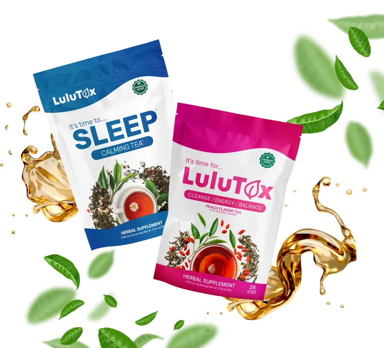 Lulutox Sleep Tea and Lulutox Tea pouches
